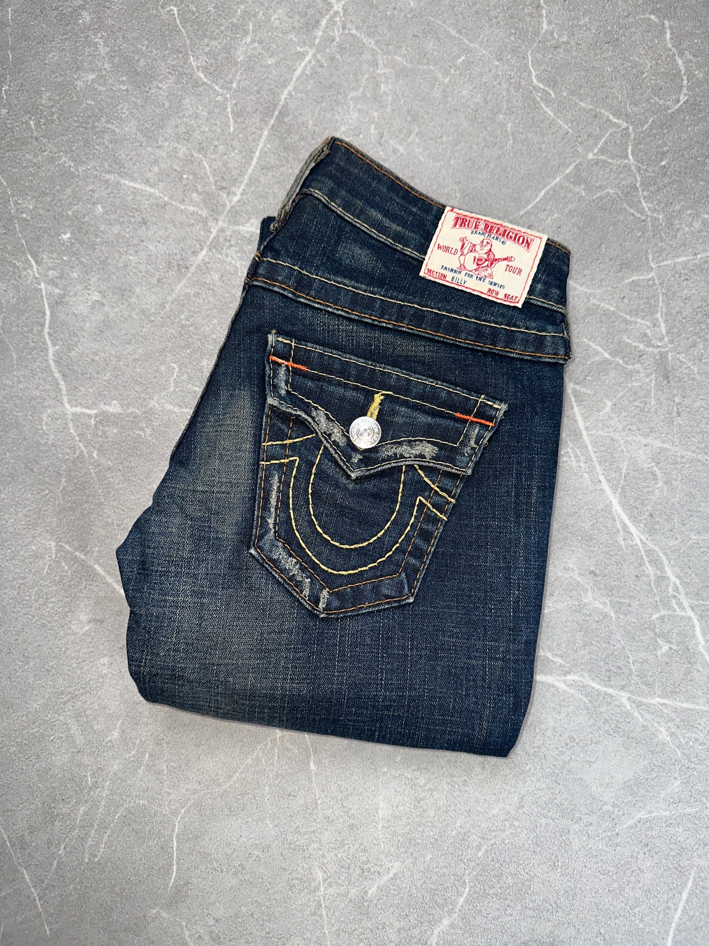 True Religion Straight Low Rise // 26 (S)