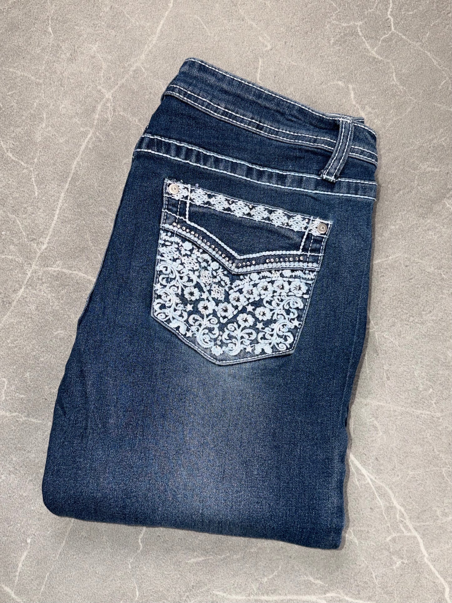 Harper & Ivy Jeans Bootcut Mid Rise // M