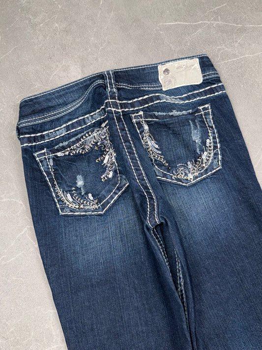 Silver Bootcut Low Rise // S