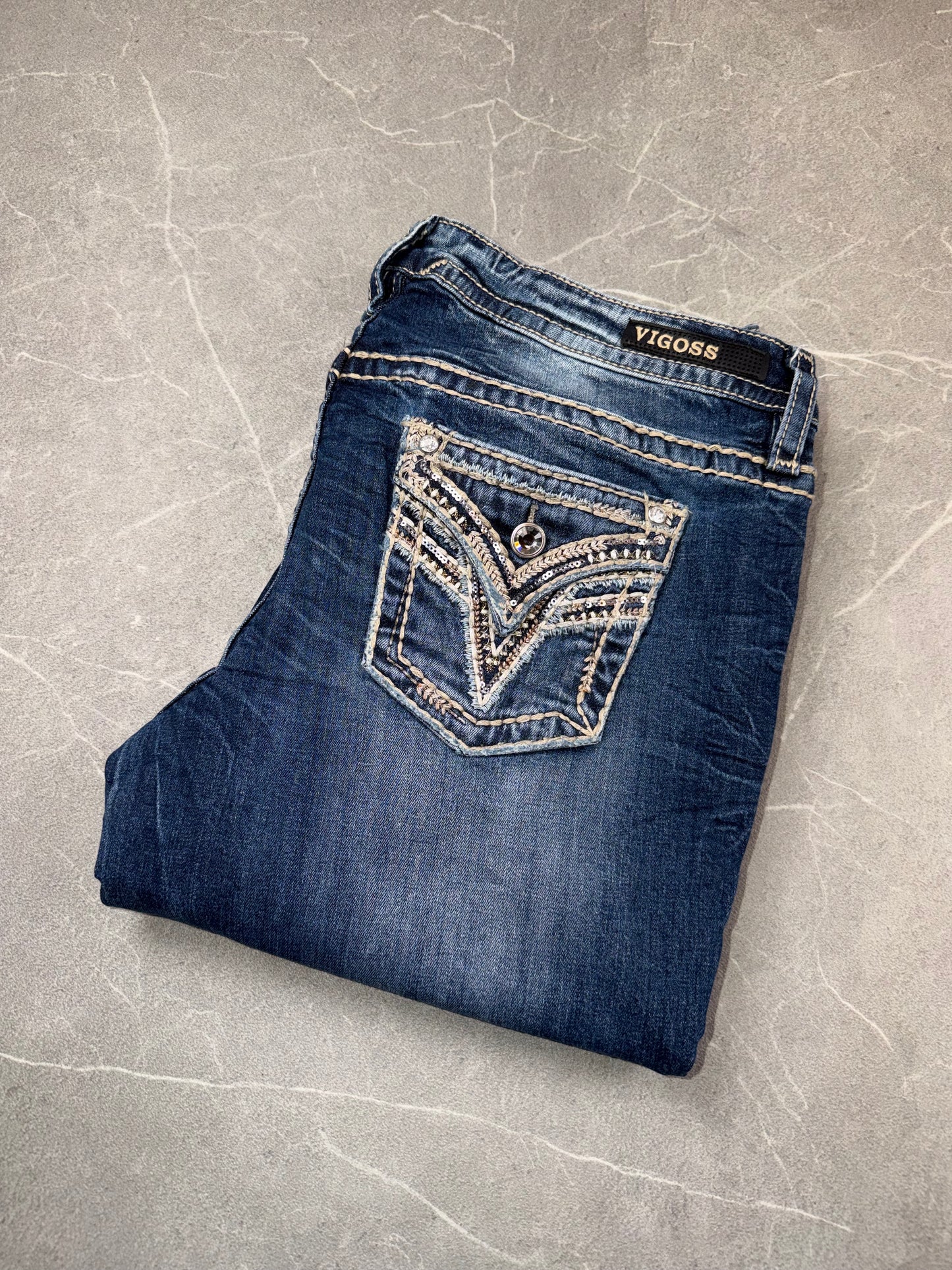Vigoss Jeans Bootcut Low Rise // XL