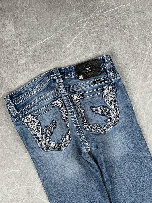 Miss Me Bootcut Low Rise // 14 (XXS)