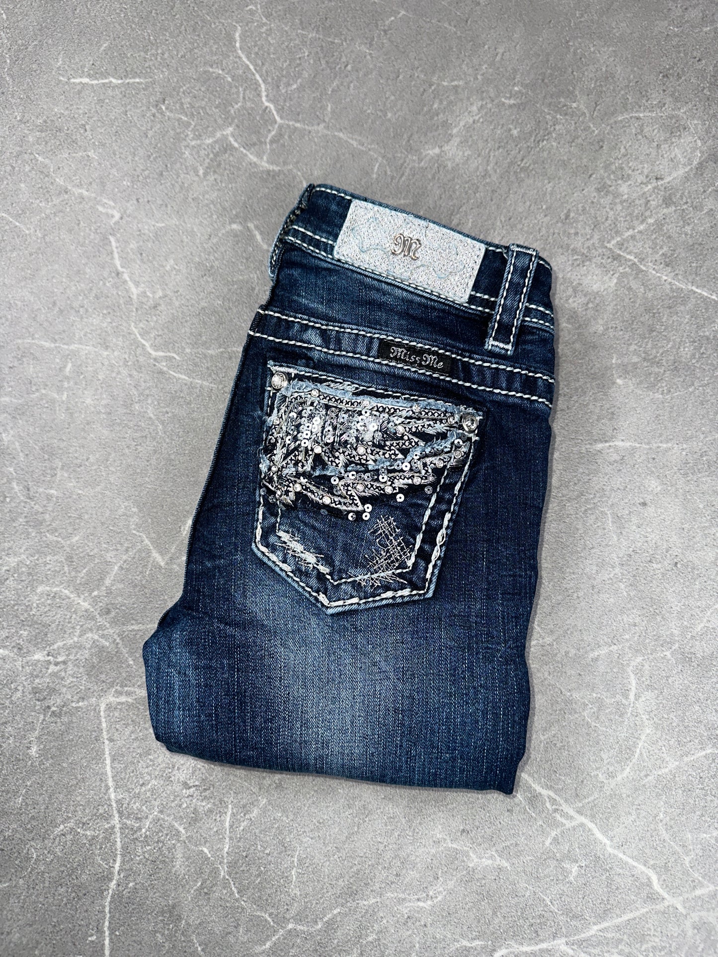 Miss Me Bootcut Low Rise // 10 (XXS)