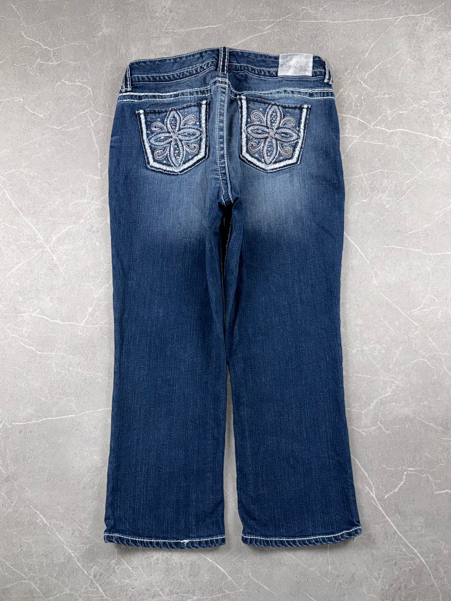 Maurices Straight Mid Rise Capri 3/4 Jeans // L