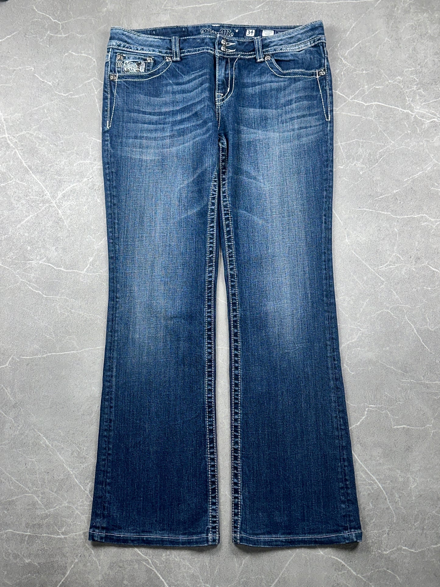 Miss Me Bootcut Low Rise // 34 (XL)