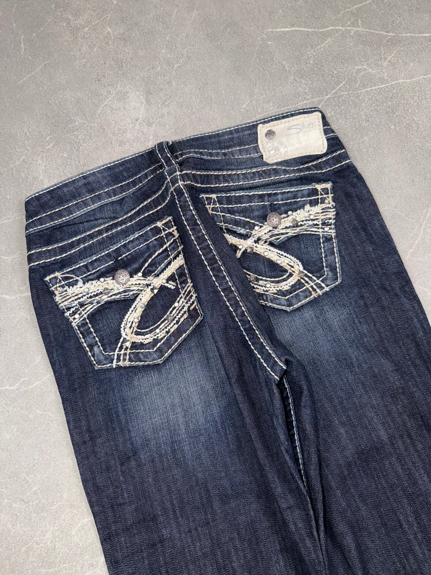 Silver Bootcut Low Rise // S