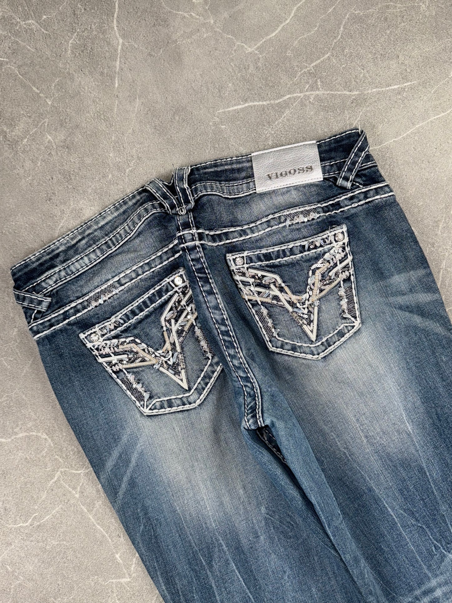 Vigoss Jeans Slim Bootcut Low Rise // L