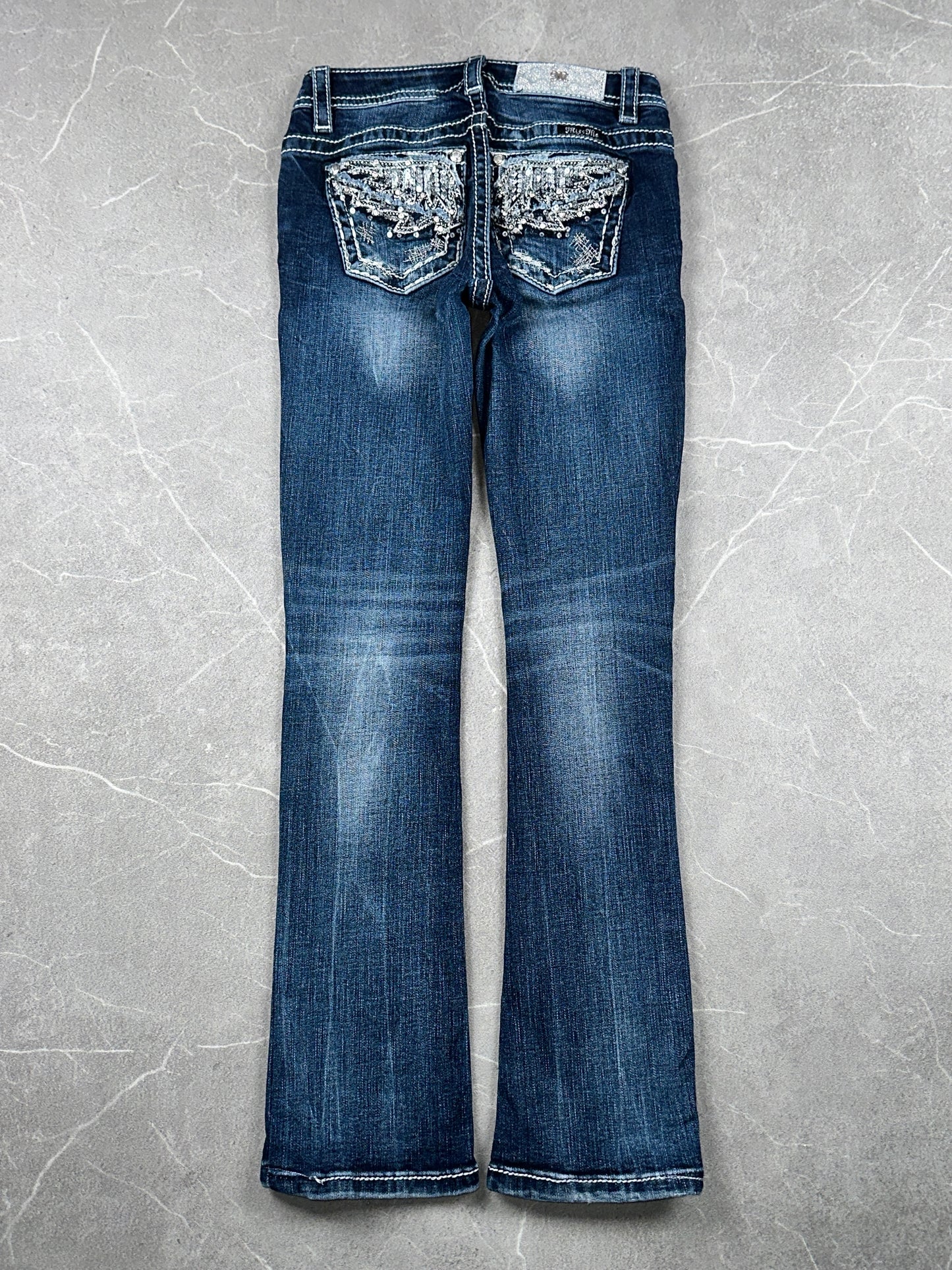 Miss Me Bootcut Low Rise // 10 (XXS)