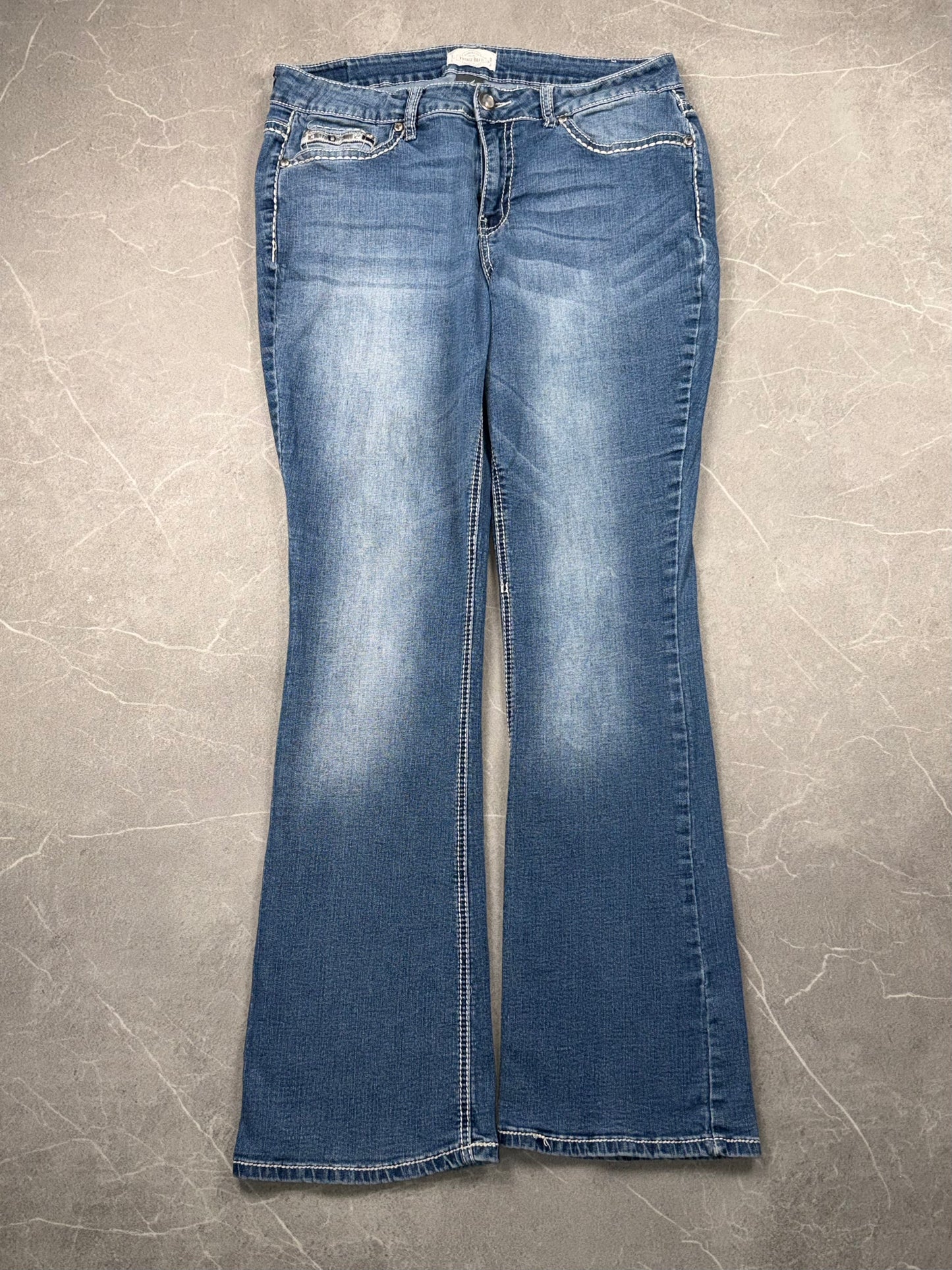 Vintage Brass Bootcut Mid-High Rise // L