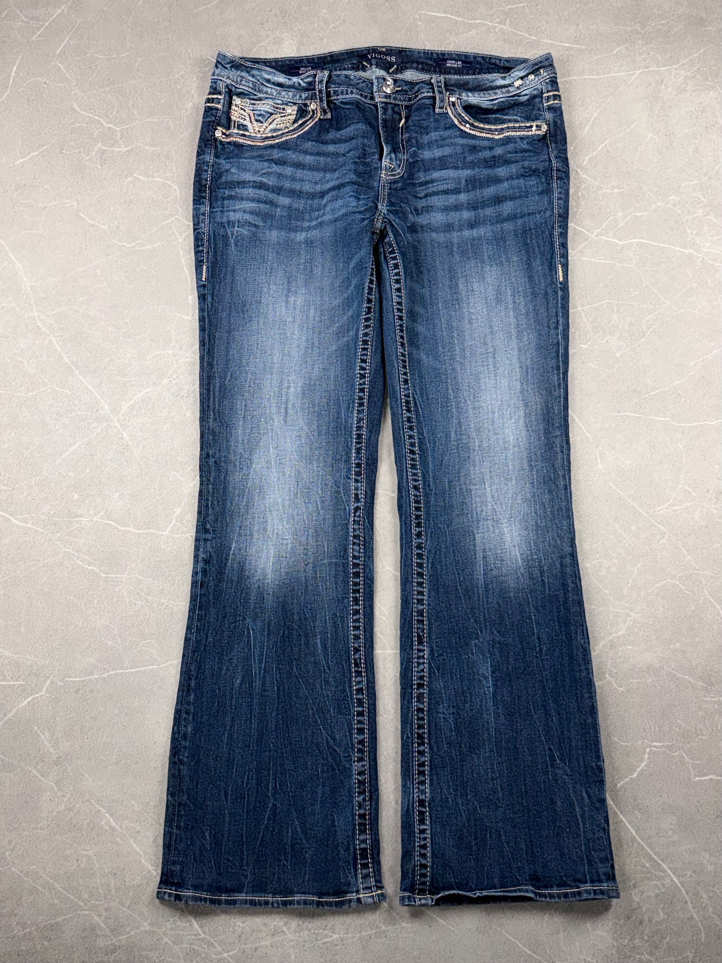 Vigoss Jeans Bootcut Low Rise // XL