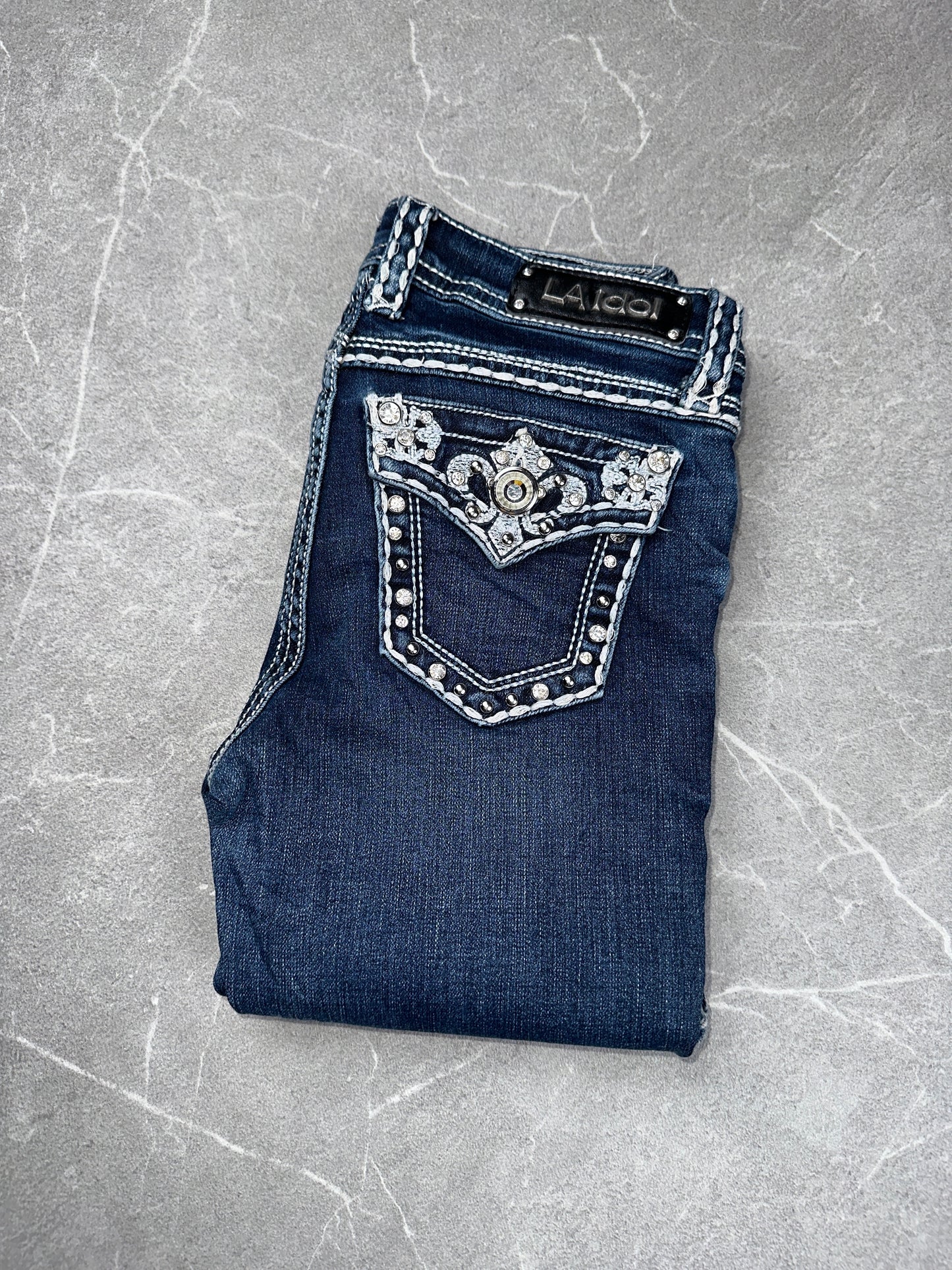 LA Idol USA Bootcut Low-Mid Rise // Xs