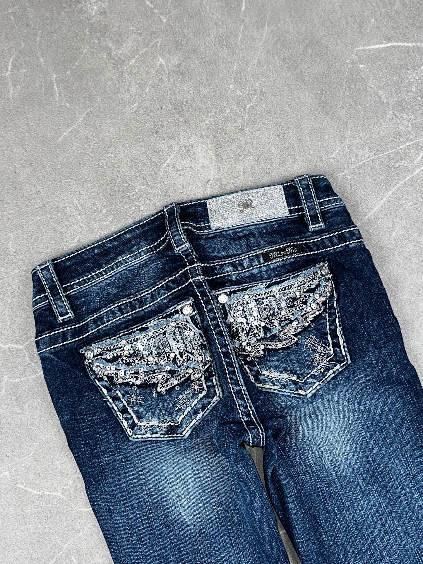 Miss Me Bootcut Low Rise // 10 (XXS)