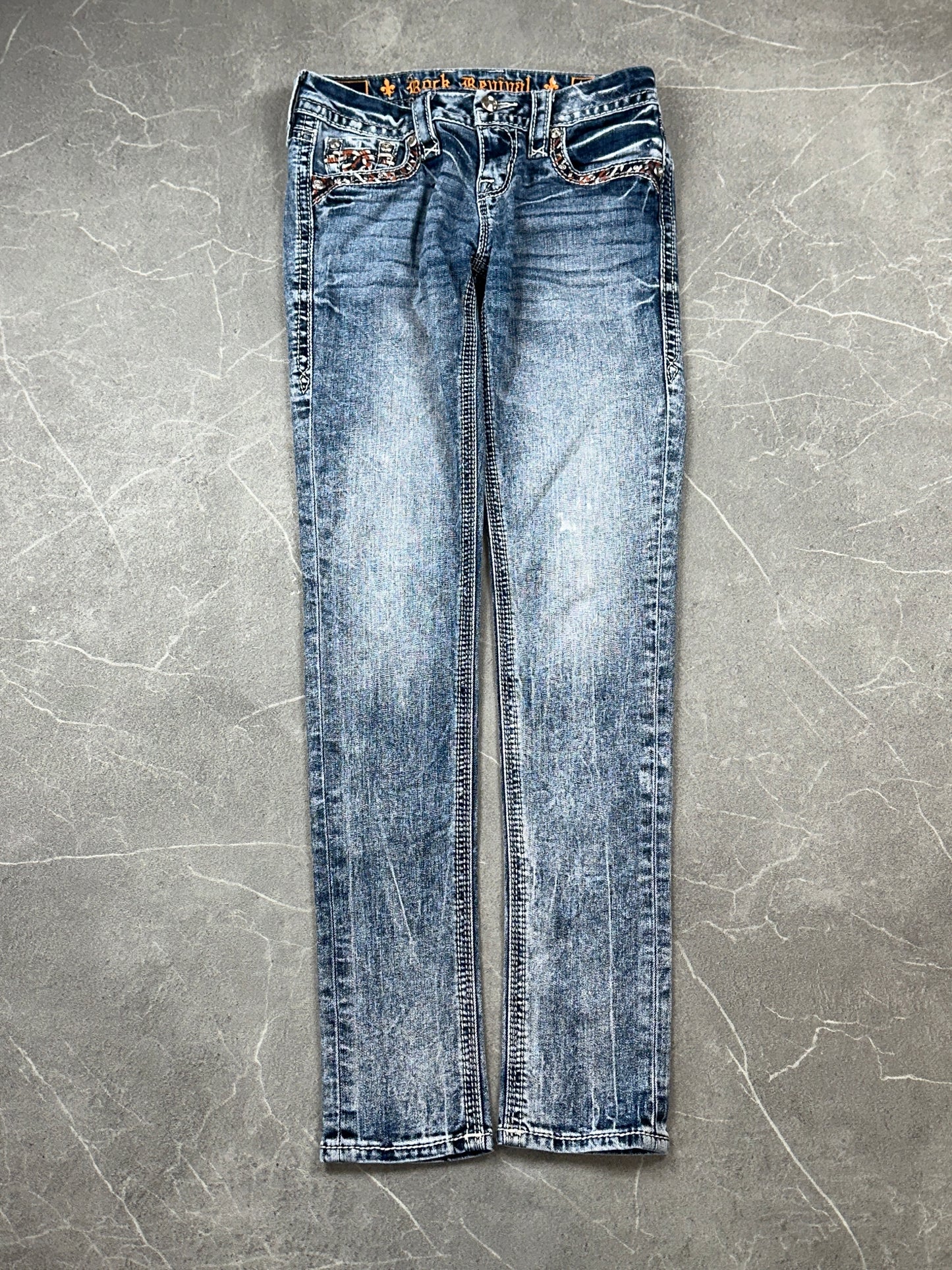 Rock Revival Jeans Skinny Low Rise // 26 (S)