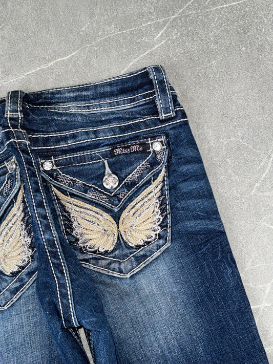 Miss Me Bootcut Low Rise // 12 (XXS)