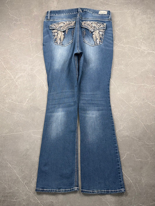Vintage Brass Bootcut Mid-High Rise // L