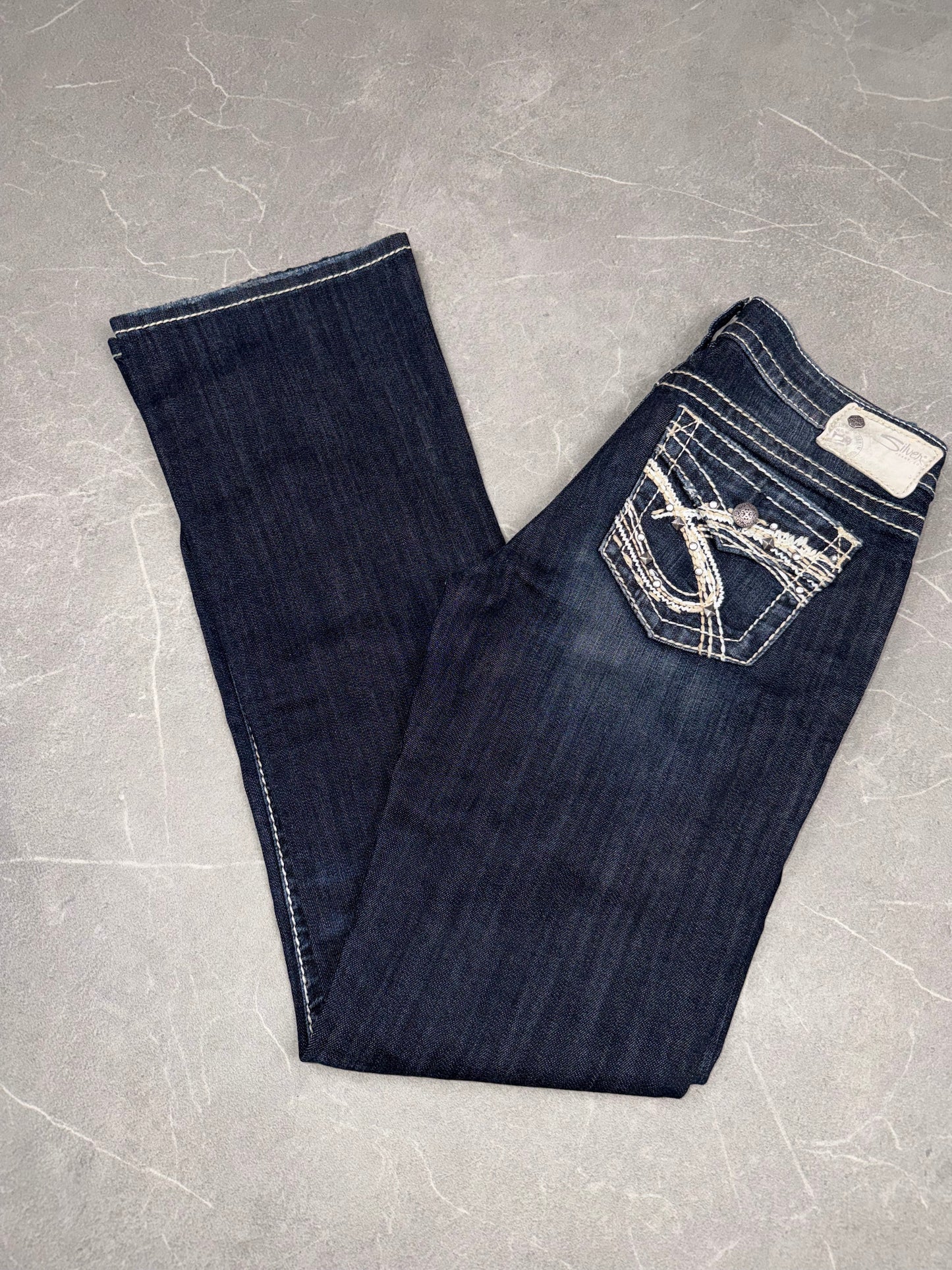 Silver Bootcut Low Rise // S