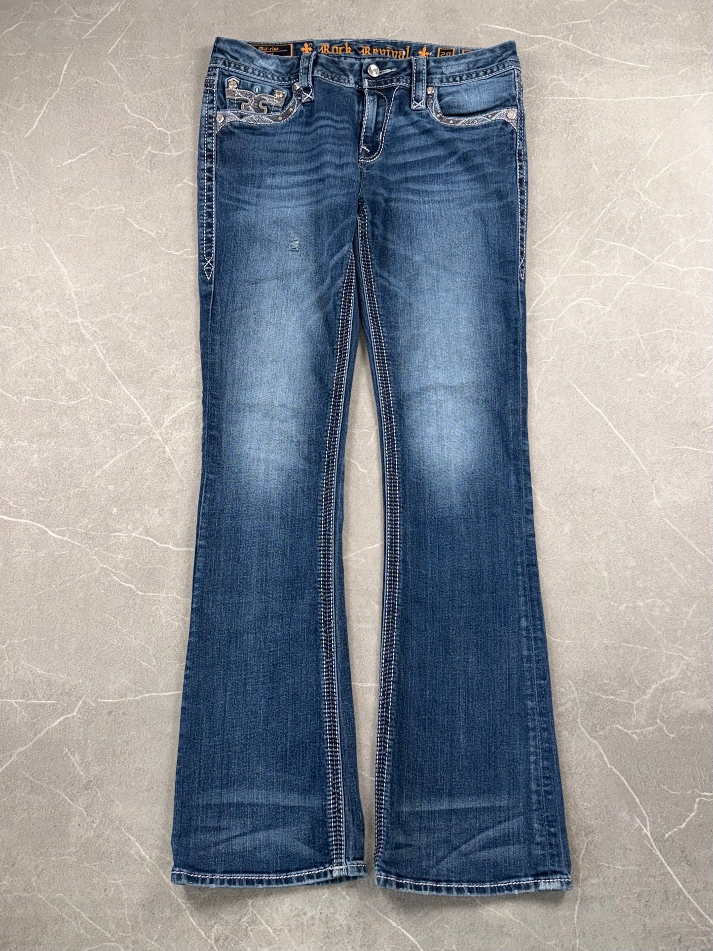 Rock Revival Bootcut Mid Rise // 29 (M)