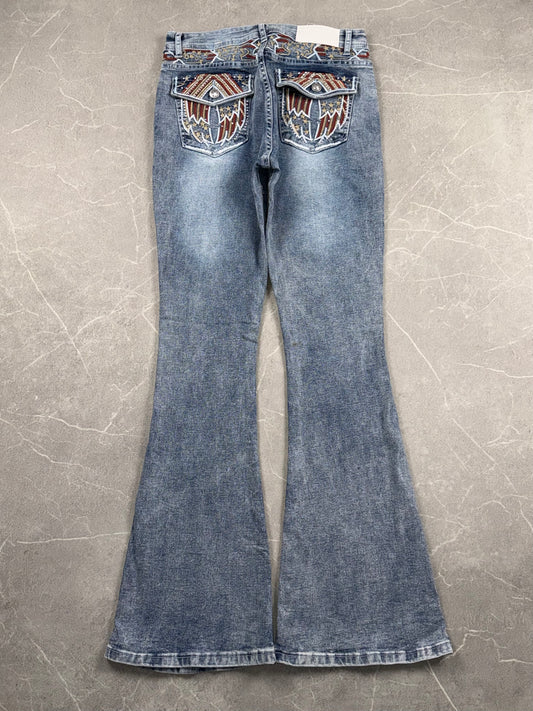 Celebrity Jeans Flared Mid Rise // S