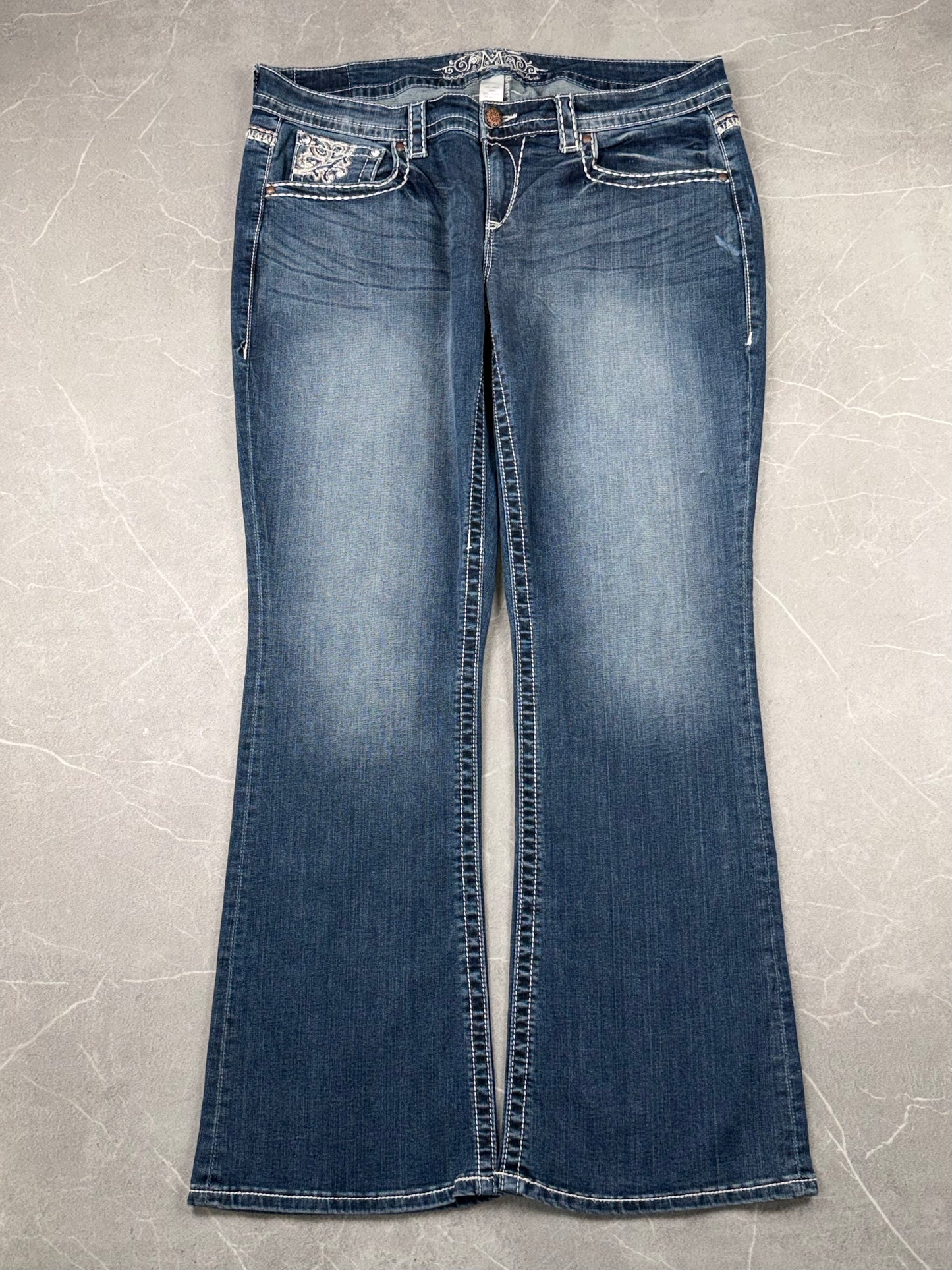 M Premium Jeans Bootcut Low-Mid Rise // XXL