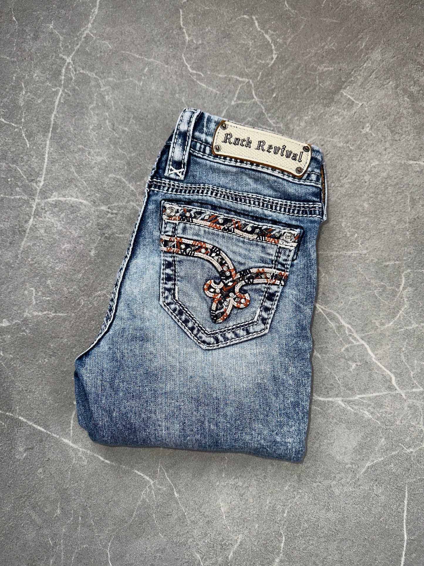 Rock Revival Jeans Skinny Low Rise // 26 (S)