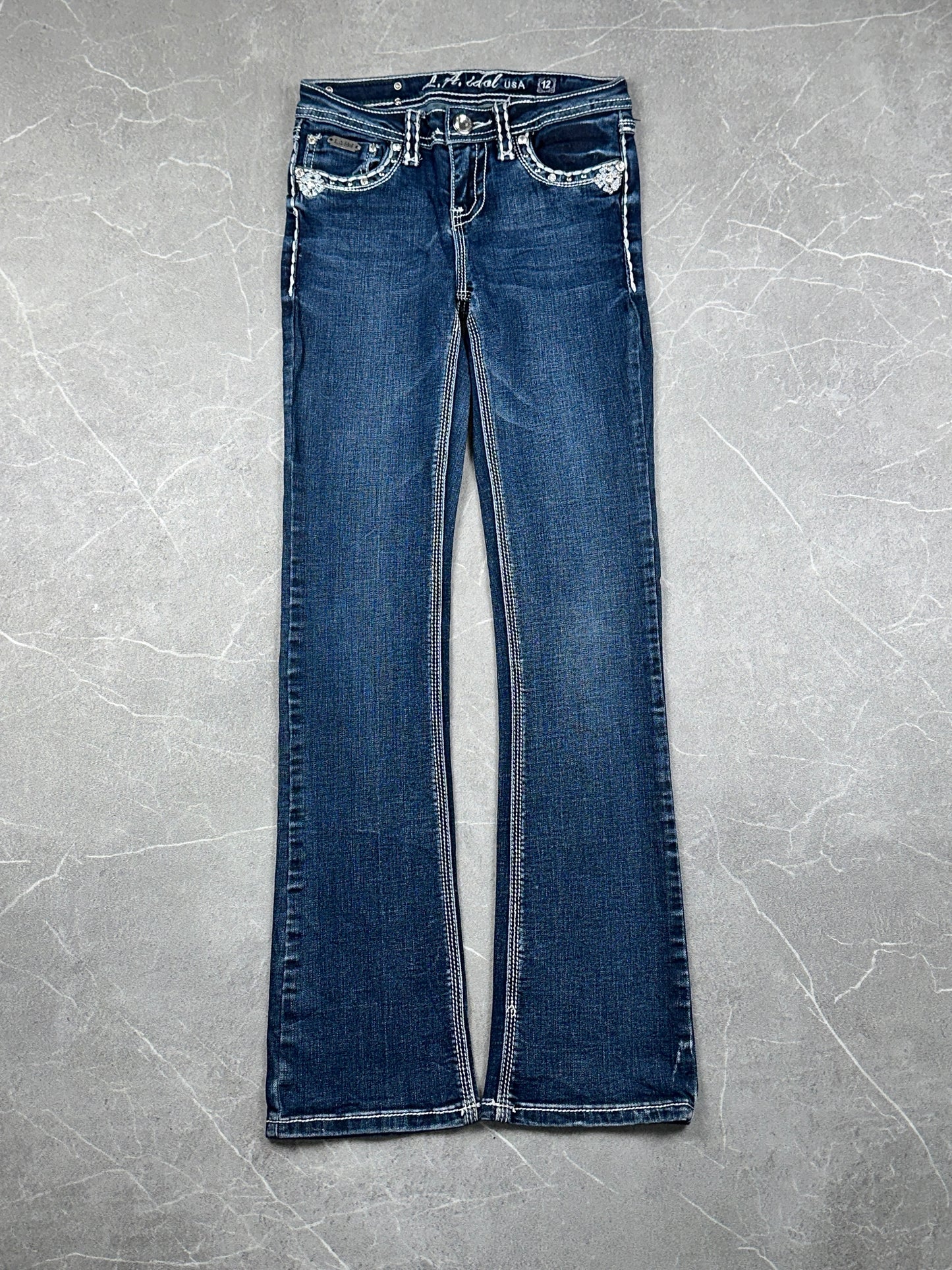 LA Idol USA Bootcut Low-Mid Rise // Xs