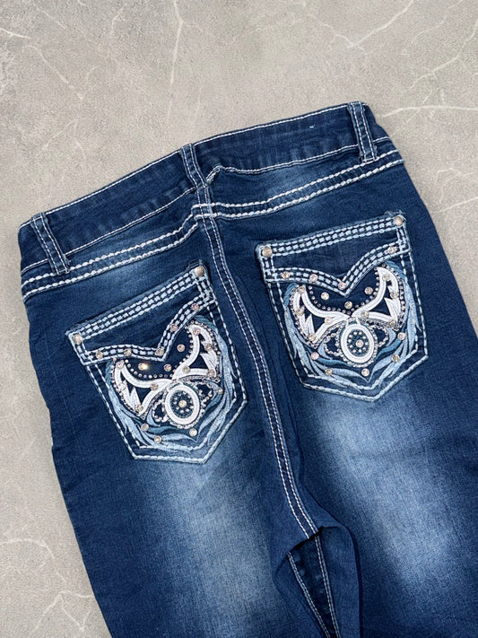 H & Y Jeans Bootcut High Rise // XXS