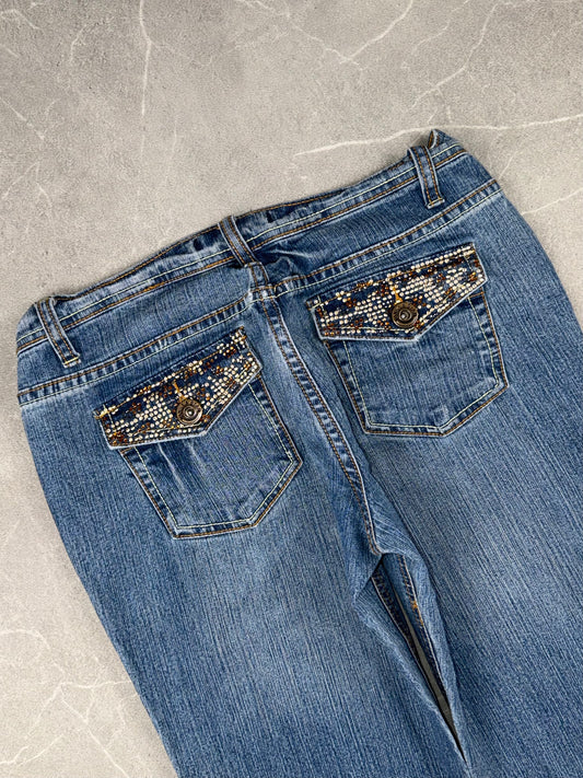 Vanilla Jeans Bootcut Low-Mid Rise // M