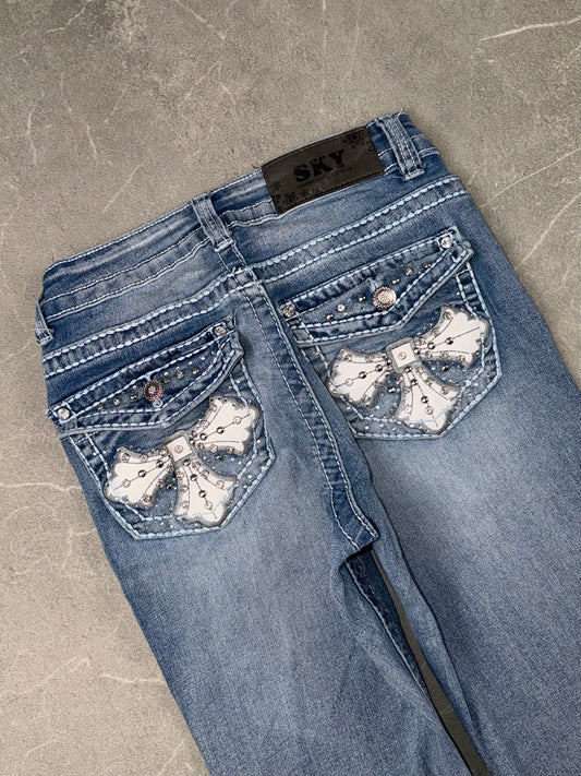 Sky Jeans Flared Low-Mid Rise // XS