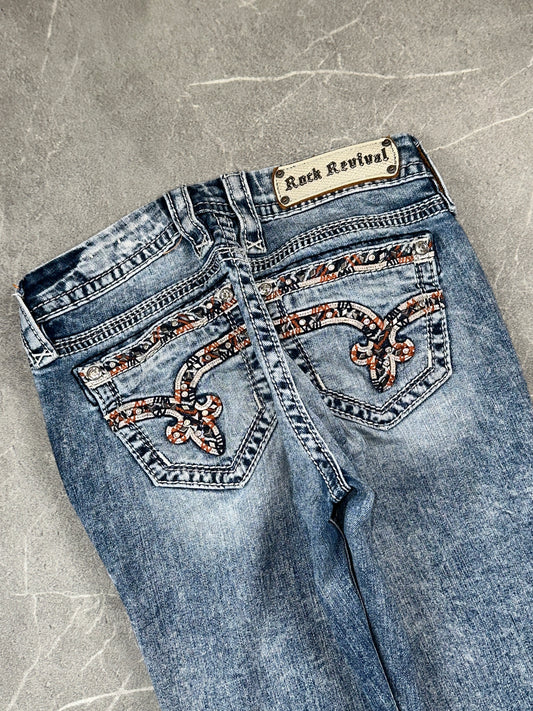 Rock Revival Jeans Skinny Low Rise // 26 (S)