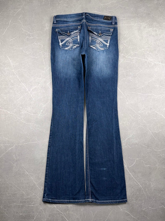 Wired Heart Jeans Bootcut Mid-High Rise // 32 (L)