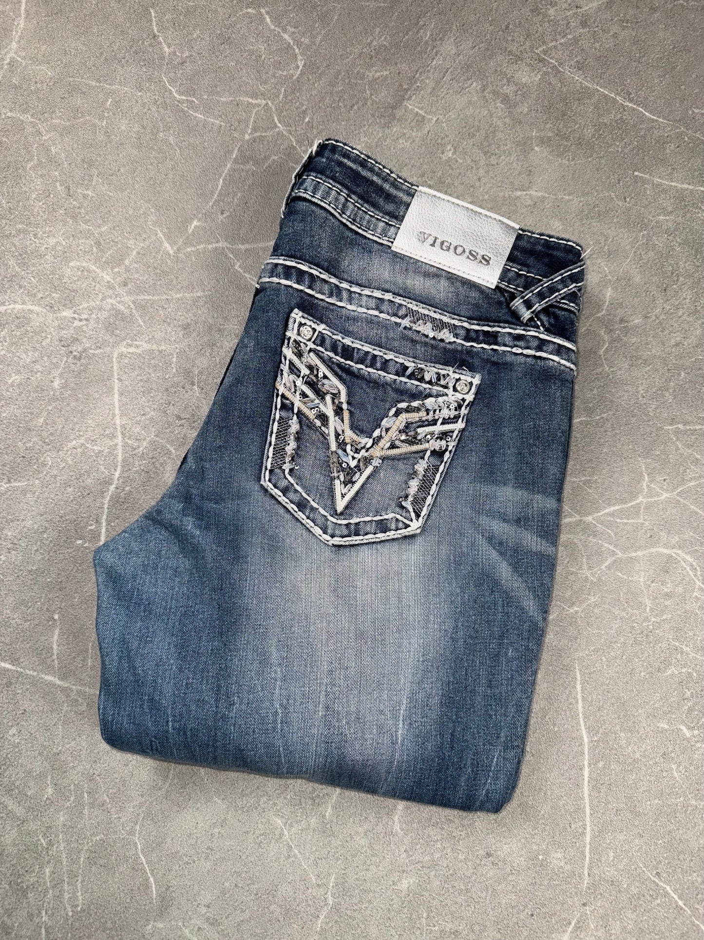 Vigoss Jeans Slim Bootcut Low Rise // L