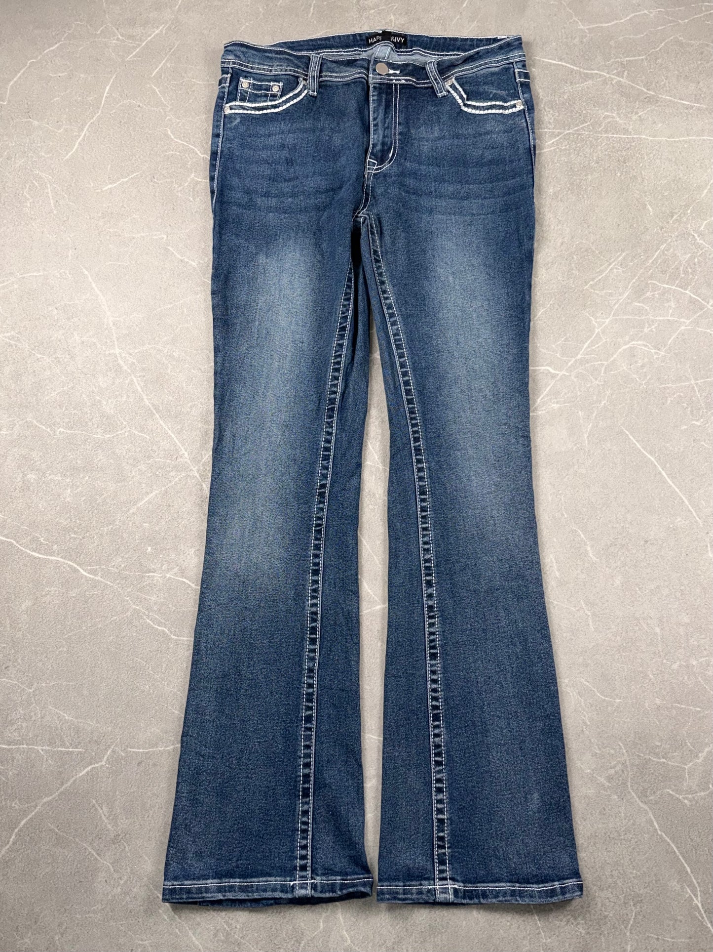 Harper & Ivy Jeans Bootcut Mid Rise // M