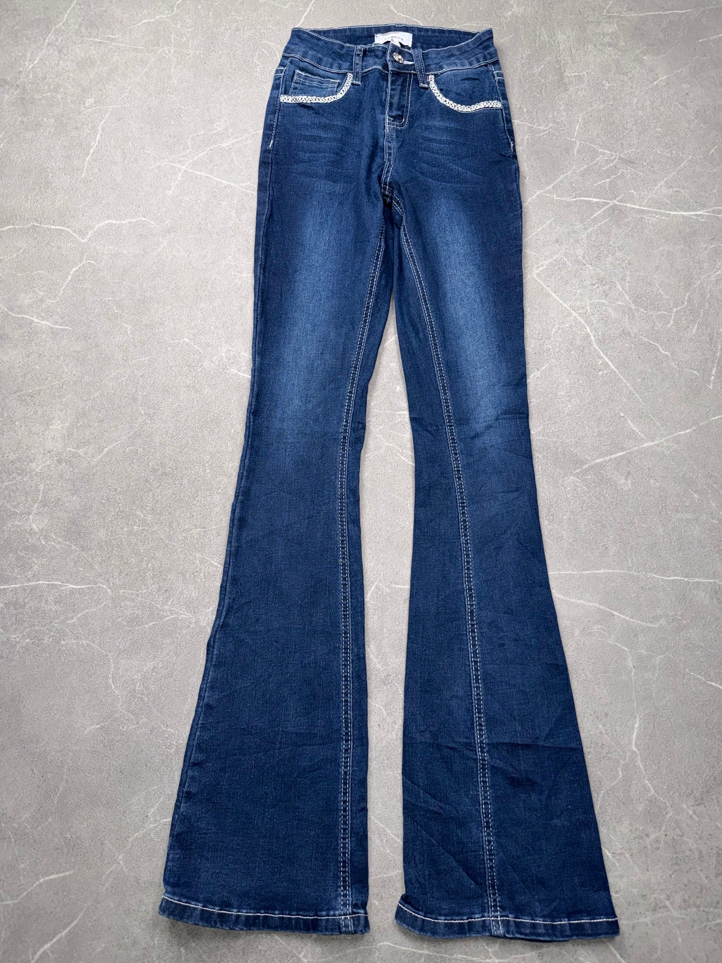 Bamboo Flared Mid Rise // XXXS