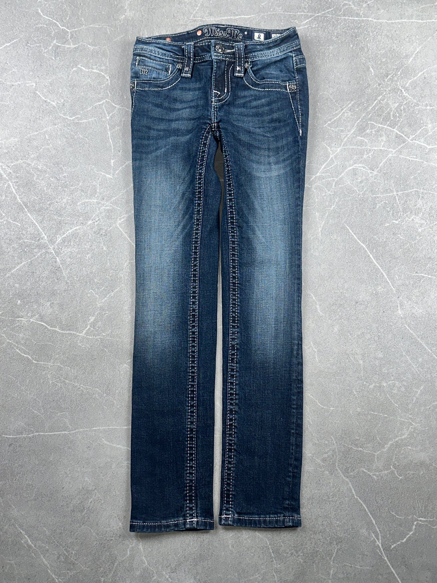 Miss Me Skinny Jeans Low Rise // 8 (XXXS)