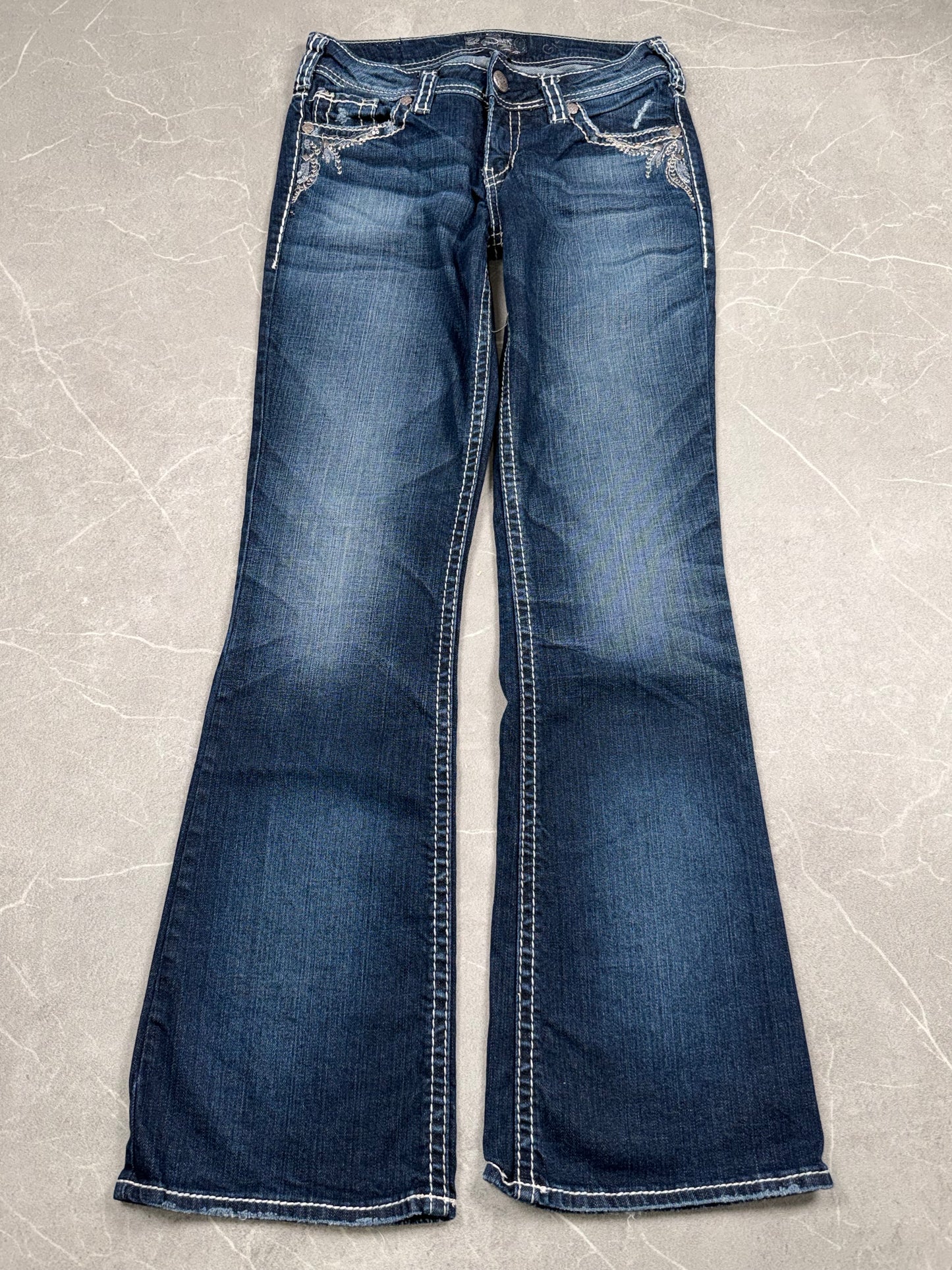 Silver Bootcut Low Rise // S