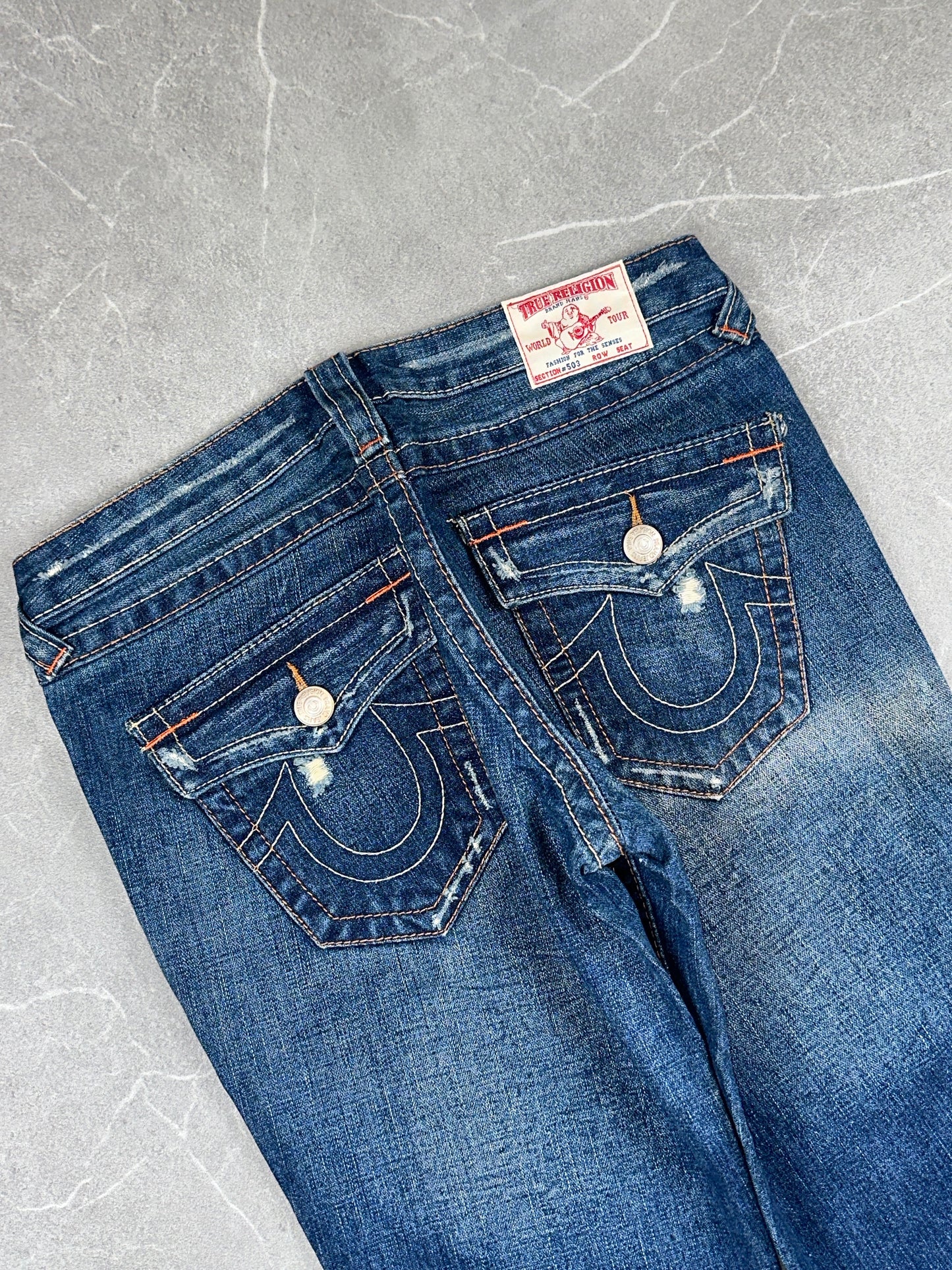 True Religion Flared Low Rise // 28 (M)