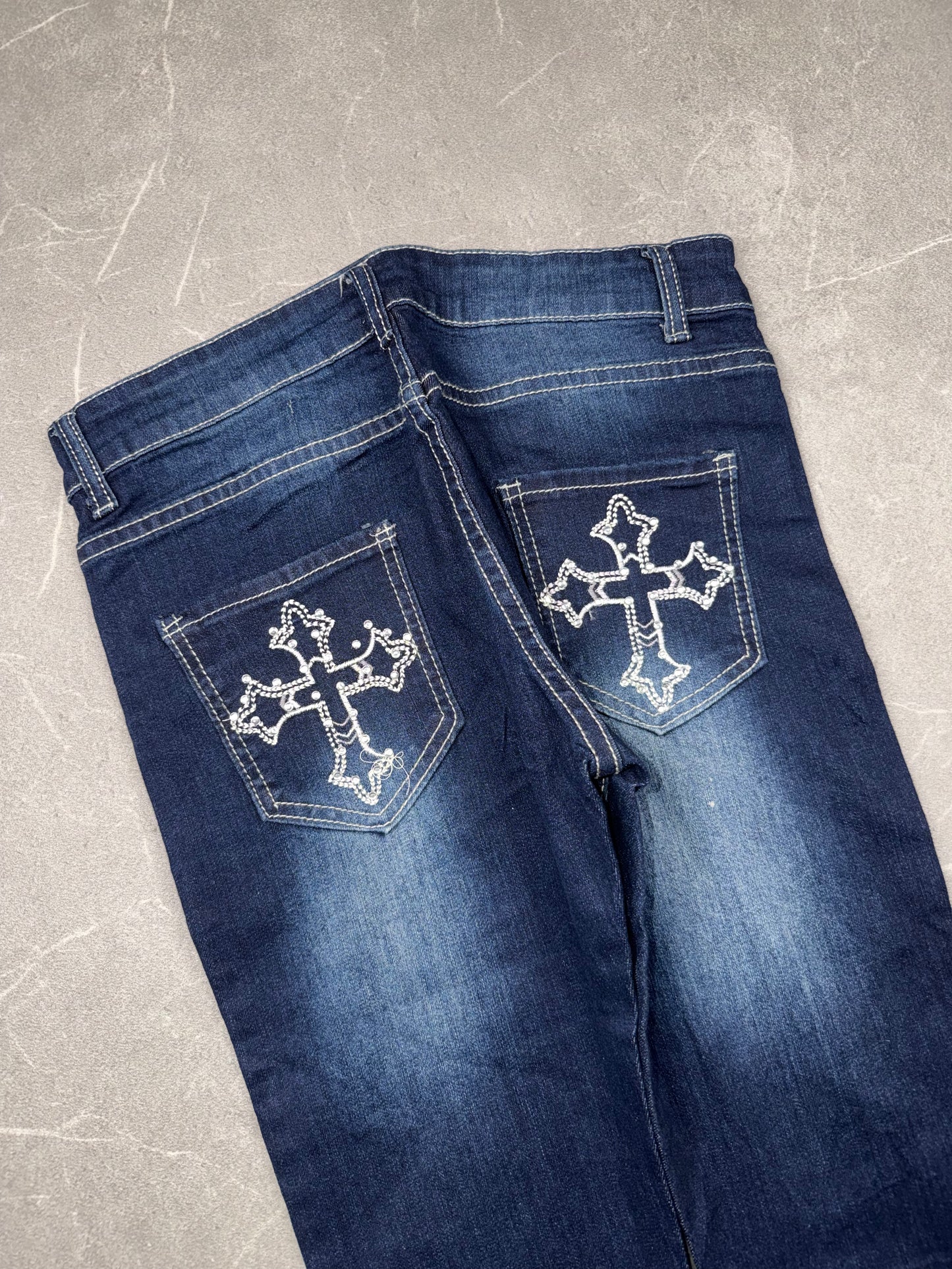 Y2K Jeans Bootcut Low-Mid Rise // S