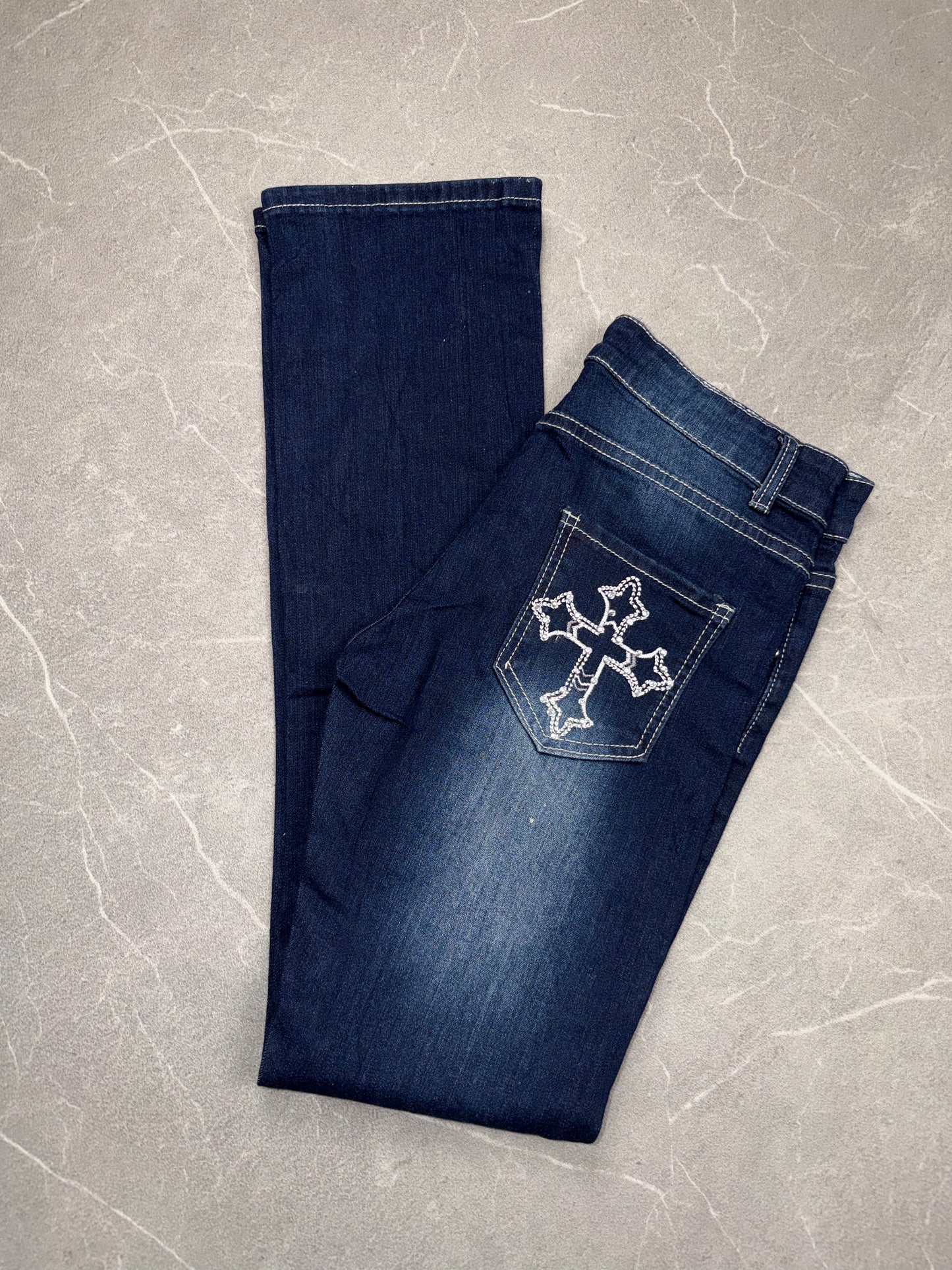 Y2K Jeans Bootcut Low-Mid Rise // S