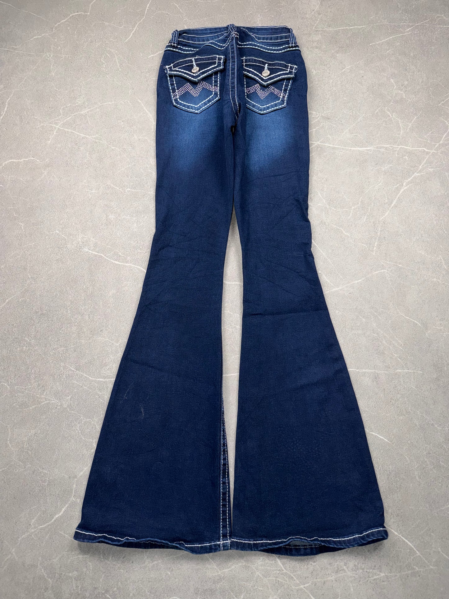 Bamboo Flared Mid Rise // XXXS