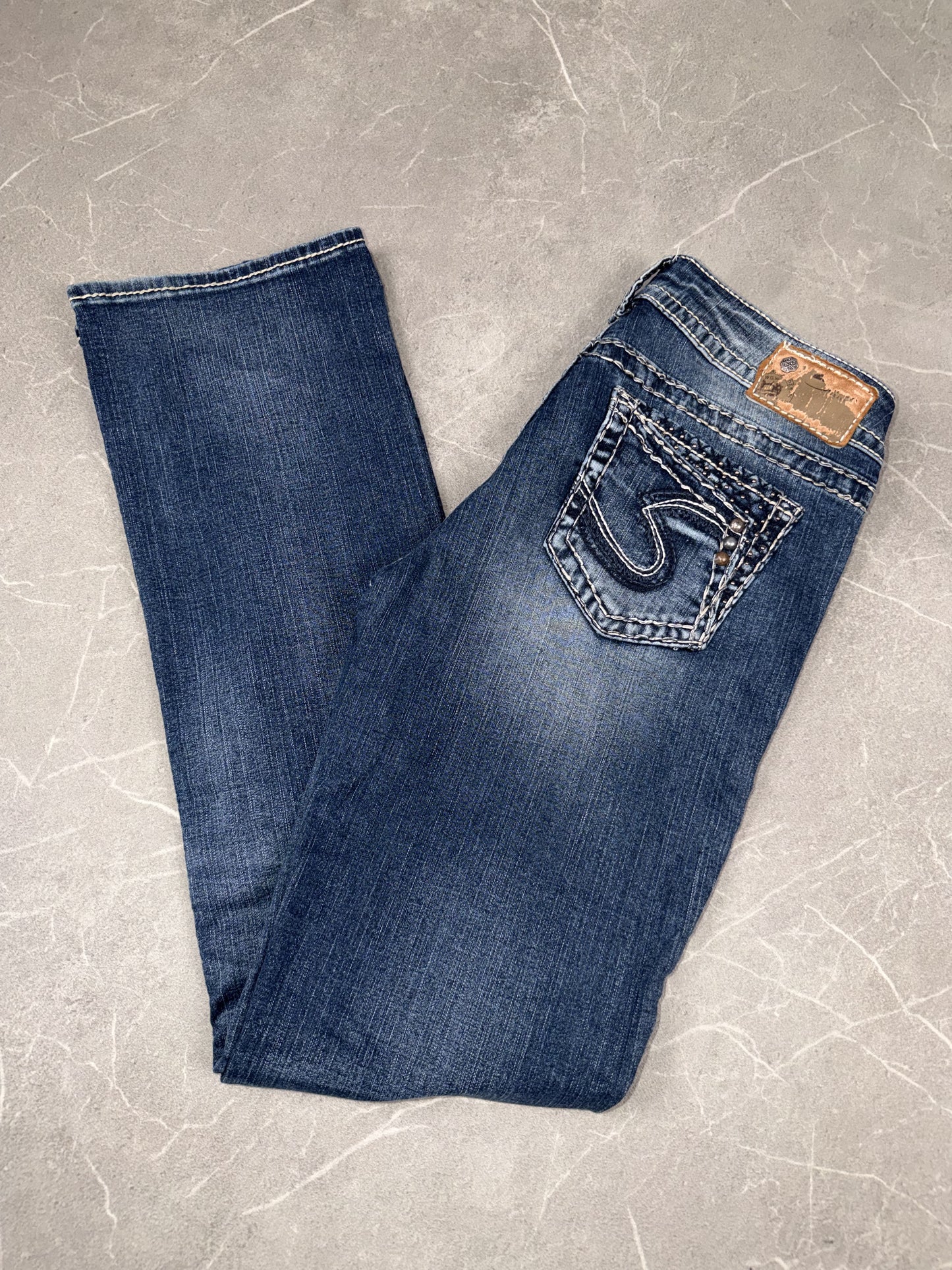 Silver Bootcut Low Rise // S